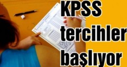KPSS Tercihleri Başladı