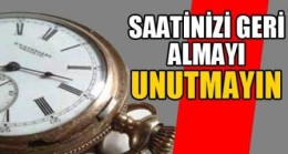 Saatler Ne Zaman Geri Alınacak Cevabı Bu Gece