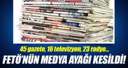 Fetö’nün 131 Yayın Organı Tarihe Kara Sayfa Olarak Geçti