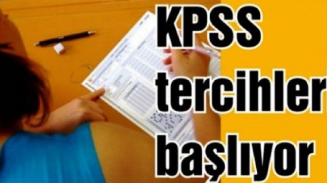KPSS Tercihleri Başladı
