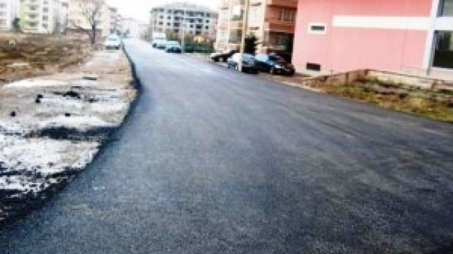 Çubuk’ta Asfalt Çalışması