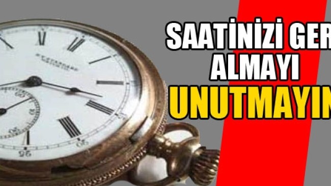 Saatler ile Birlikte Mesaide Geri Alındı