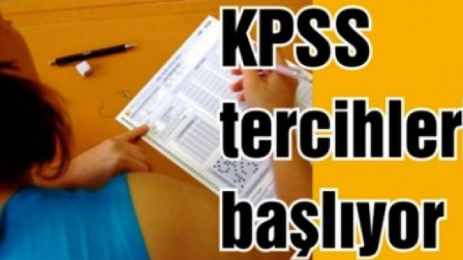 KPSS Tercihleri Başladı